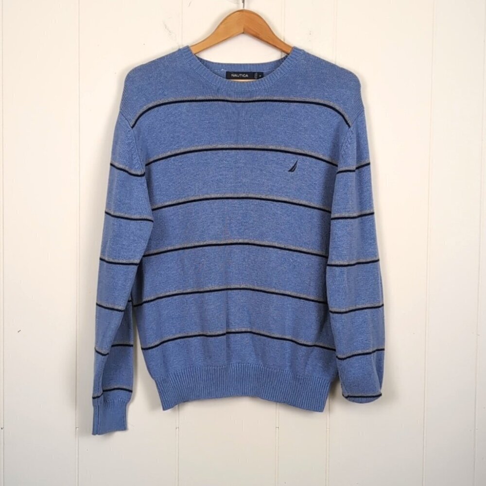 Nautica cotton Men's Striped Sweater